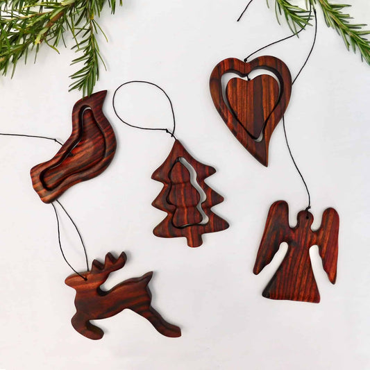 Adornos de madera variedad