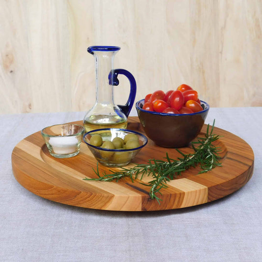 Base giratoria de teca