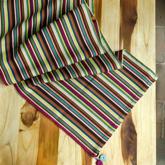 Camino de mesa multicolor