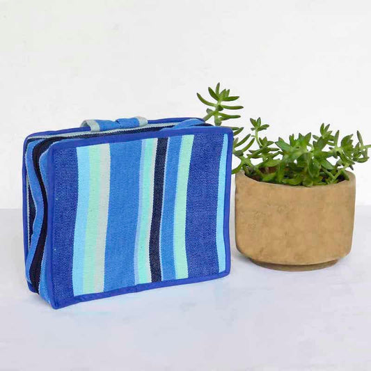 Bolsa de aseo color azul