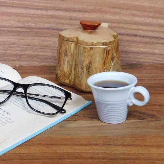 taza artesanal cerámica pequeña para expreso