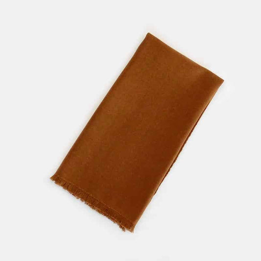 Servilleta de algodón color cafe claro