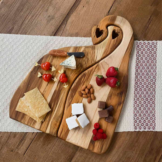 Tablas agarrador corazón - Set de 2
