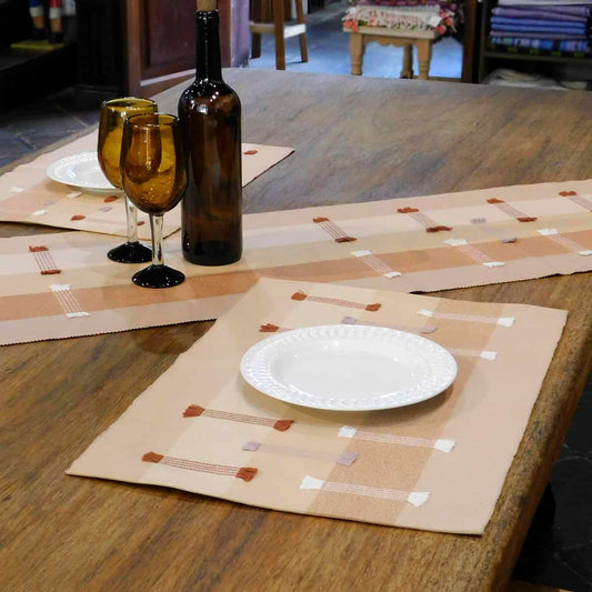 Individual tonos tierra y champán