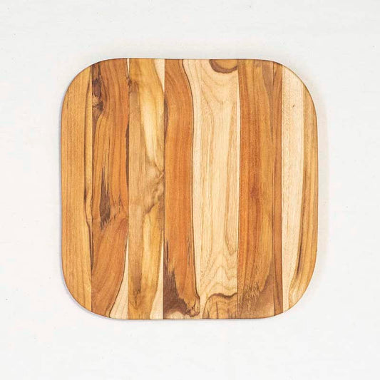 bandeja de madera teca grande